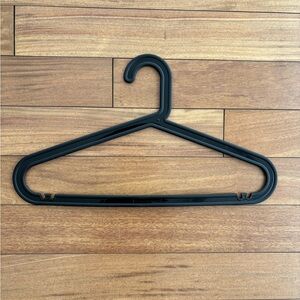 10 IKEA Black Plastic Hangers